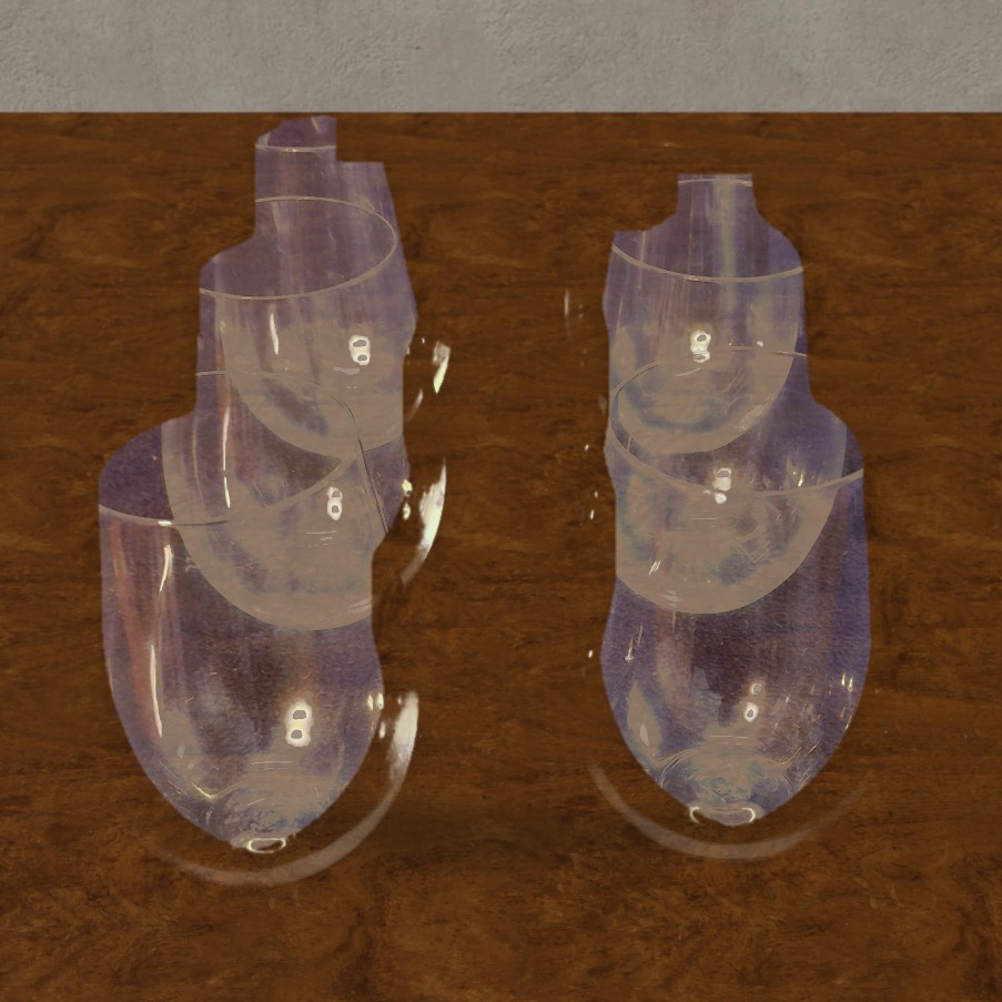 Stemless glasses x6, 140 mm