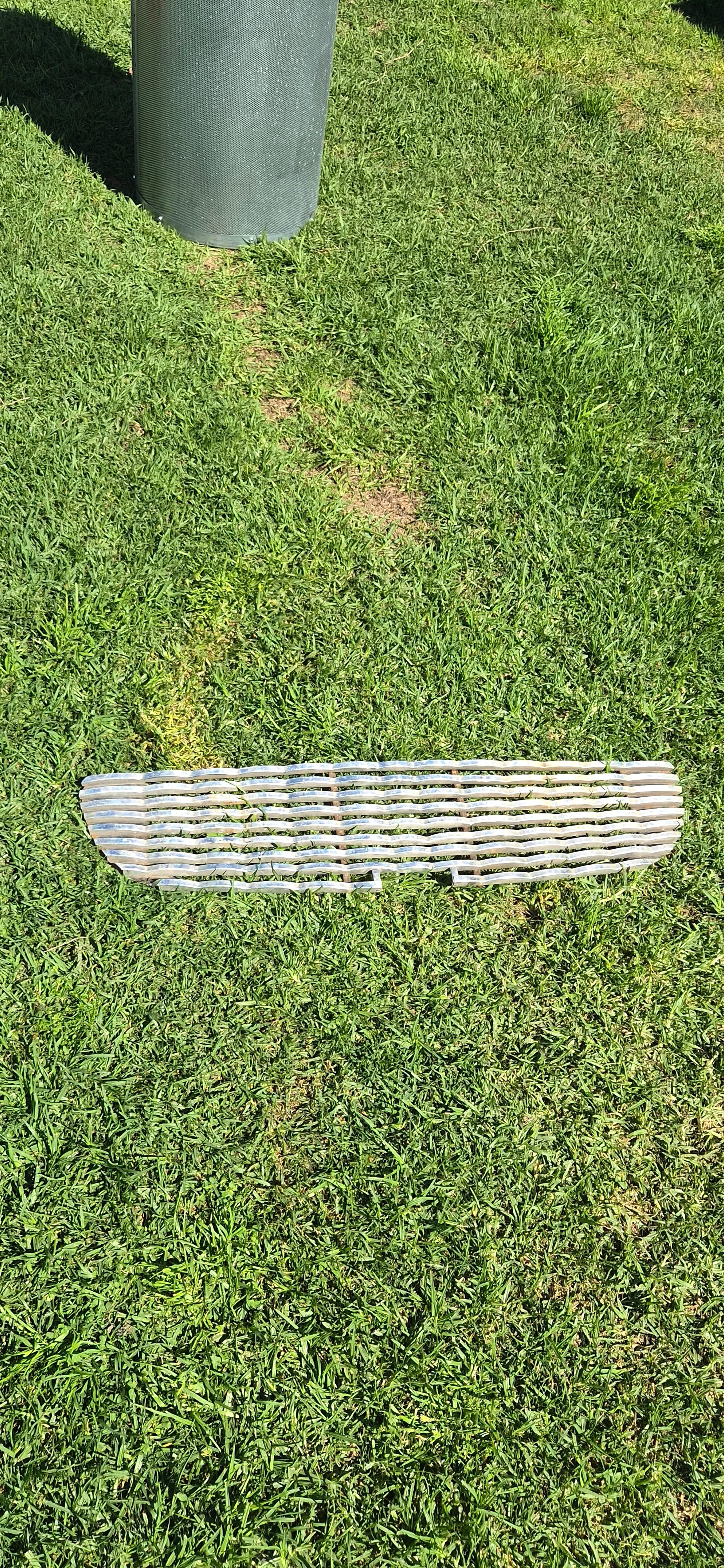 Original Morris Mini Mk1 wavy grille 1960s - with end caps, survivor condition