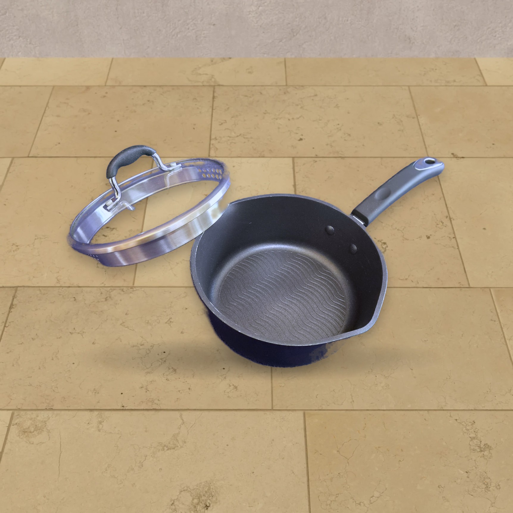 m.int cast aluminium non-stick saucepan, 21 cm